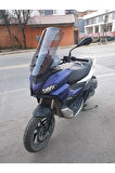 Aprilia SR GT 200 Ön cam 2021 2024 Model Yılı 58cm Açıkfüme Renk 4mm Uzun Geniş Cam