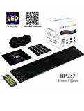 ar&be Araç Car Led Ekran Dilediğiniz Gibi Kişiselleştirilebilir, Esnek, Yapışkan Araç Ledi (9*37cm))