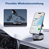 Galaxy A21 A21s A22 A23 A24 A25 Vakumlu Magsafe Destekli 360° Araç Telefon Tutucu K10A