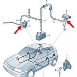 Bircan Vw Vento 1992-1998 Havalı Merkezi Kilit Pompası Diyaframı 6N0862158