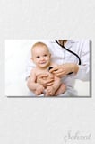 Yatay Tekli Kanvas Duvar Tablosu Modern Ofis Doktor Muayene Bebek Hastane Sağlık Klinik