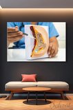 Duvar Tablosu Yatay Kanvas Tekli Hastane Meme Anatomisi Genel Cerrah Kadın Doğum Jinekoloji İş