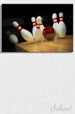 Yatay Kanvas Duvar Tablosu Tekli Ofis Eğlence Merkezi Oyun Salonu Bowling Labut Strike 3D Rekabet