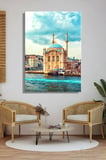 Duvar Tablosu Dikey Kanvas Tekli Salon Mutfak OfisDin İslam Ortaköy Camii