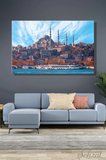 Duvar Tablosu Yatay Kanvas Tekli Salon Mutfak Ofis İstanbul Süleymaniye Camii Mimar Sinan