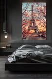 Dikey Kanvas Duvar Tablosu Tekli Salon Mutfak Yatak Odası Ofis Eyfel Kulesi Eiffel Tower Paris
