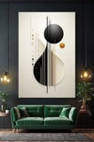 Dikey Kanvas Duvar Tablosu Tekli Salon Mutfak Yatak Odası Ofis Modern Minimalist Soyut