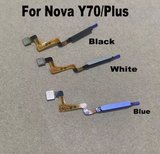 Huawei Nova Y70 artı parmak izi sensörü için güç düğmesi Flex kablo dokunmatik kimlik sensörü ev düğmeleri Smartphone parçaları