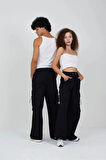 Y2K Harajuku Unisex Baggy Tactical Kargo Paraşüt Pantolon