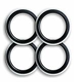 Oto Lastik yanağı 17.5 jant siyah beyaz 4 adet Atlas