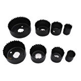 11 Parça Panç Seti Ağaç Kesme Testere Matkap Ucu Takımı Alçıpan Tavan Kesme