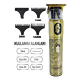 Şarj Göstergeli Sakal Lazer Öncesi Vücut Ense Sıfıra Yakın Tıraş Makinesi