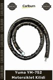 #Kilit Anahtarlı Körüklü Siyah 120cm 22mm Çelik Bilyalı Dişli Sistem YM752 Motorsiklet Kilidi