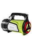 Shopzum Js-881c Şarjlı Ledli Uzun Menzilli Kamp Tipi Çok Fonksiyonlu Işıldak Fener