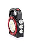 Hb-6678c Cob Ledli 20 Watt 3 Kademeli Şarj Edilebilir Usb Çıkışlı Solar Lamba