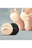  1 Çift 2 Adet 9 CM Ağrı Önleyici Pamuklu Kumaş Ayak Parmak Altı Destek Pedi Krem