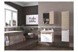 Biani Ayda 65 cm Banyo Dolabı Poplar