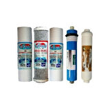 Açık Kasa Su Arıtma Cihazı Uyumlu 5 Aşama Filtre Seti