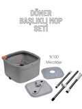 Ultra Spin Mop+2 Yedek Mikrofiber Bez Temiz su Kirli Su Ayıran Otomatik Yeni Nesil Temizlik Seti