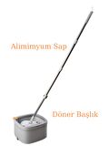 Ultra Spin Mop+2 Yedek Mikrofiber Bez Temiz su Kirli Su Ayıran Otomatik Yeni Nesil Temizlik Seti