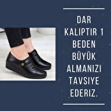 Kadın Siyah Klasik Ayakkabı Ortopedik Anne Ayakkabısı Anne Babet Ayakkabı Anne Kadın Günlük Ayakkabı