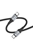 Ankacep Xiaomi Black Shark 2 3 4  Uyumlu Şarj Kablosu Type-C 60W 1 Metre Hızlı Uyumlu Şarj Az-HC-X102