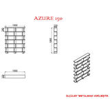 Azure 150 Modern Raflı Kitaplık Ceviz