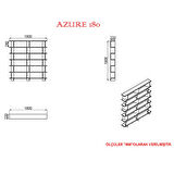 Azure 180 Modern Raflı Kitaplık Kobe Beyaz