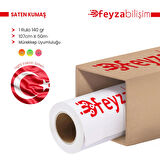 Feyza Bilişim® Light Fabric Saten Kumaş Bayrak Bezi 140gr Pigment Dye (140) 107cmx 50mt (1 Rulo)