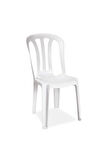 Buket Sandalye - Plastik Bahçe Balkon Sandalyesi - Beyaz