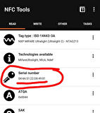 Nfc 213 Kart 13.56Mhz Ntag213 Nfc 0.8Mm İnce Kart. 144B Kapasite. 10 Adet
