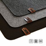 SINTIO Keçe Mousepad (50x100 cm) (KOYU GRİ) Oyuncu Gamer Mouse Pad, Büyük Boy Large Ofis Tipi Mouse Ped, Fare Altlığı, Düz Masa Koruyucu Klavye Altı Mousepad