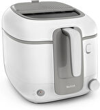 Tefal Fr3100 Super Uno Access Fritöz, Koku Filtresi, Çıkarılabilir Kap, Beyaz Gri, 2,2 Litre