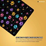 Monnhein Mama ve Su Evcil Hayvan Beslenme Matı, Kolay Temizlenen Emici Su Geçirmez Kumaş, Küçük Orta Boy ve Büyük Kedi ve Köpekler için Dayanıklı Köpek Kedi Paspas (40x60, Renkli Patiler)