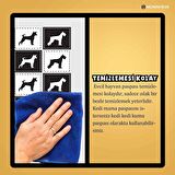 Monnhein Mama ve Su Evcil Hayvan Beslenme Matı, Kolay Temizlenen Emici Su Geçirmez Kumaş, Küçük Orta Boy ve Büyük Kedi ve Köpekler için Dayanıklı Köpek Kedi Paspas (40x60, Satranç Dogs)