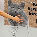 Monnhein Kedi Köpek Komik Tasarımlı Dekoratif Kapı önü Paspas, Dış Mekan/Ev İçi/Banyo/Mutfak/Yatak Odası/Giriş Paspasları