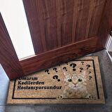Monnhein Kedi Köpek Komik Tasarımlı Dekoratif Kapı önü Paspas, Dış Mekan/Ev İçi/Banyo/Mutfak/Yatak Odası/Giriş Paspasları
