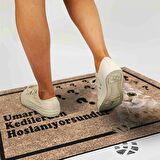 Monnhein Kedi Köpek Komik Tasarımlı Dekoratif Kapı önü Paspas, Dış Mekan/Ev İçi/Banyo/Mutfak/Yatak Odası/Giriş Paspasları