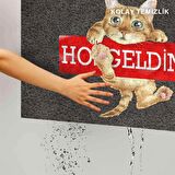 Monnhein Kedi Köpek Komik Tasarımlı Dekoratif Kapı önü Paspas, Dış Mekan/Ev İçi/Banyo/Mutfak/Yatak Odası/Giriş Paspasları