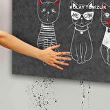 Monnhein Kedi Köpek Komik Tasarımlı Dekoratif Kapı önü Paspas, Dış Mekan/Ev İçi/Banyo/Mutfak/Yatak Odası/Giriş Paspasları