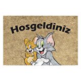 Monnhein Kedi Köpek Komik Tasarımlı Dekoratif Kapı önü Paspas, Dış Mekan/Ev İçi/Banyo/Mutfak/Yatak Odası/Giriş Paspasları