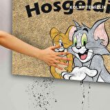 Monnhein Kedi Köpek Komik Tasarımlı Dekoratif Kapı önü Paspas, Dış Mekan/Ev İçi/Banyo/Mutfak/Yatak Odası/Giriş Paspasları