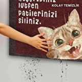 Monnhein Kedi Köpek Komik Tasarımlı Dekoratif Kapı önü Paspas, Dış Mekan/Ev İçi/Banyo/Mutfak/Yatak Odası/Giriş Paspasları