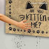 Monnhein Kedi Köpek Komik Tasarımlı Dekoratif Kapı önü Paspas, Dış Mekan/Ev İçi/Banyo/Mutfak/Yatak Odası/Giriş Paspasları