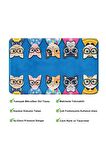Sevimli Tasarımlı Mikrofiber Banyo Paspası, Kaymaz Taban, Makinede Yıkanabilir (40X60)