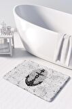 Monnhein  Mikrofiber Banyo Paspası, Kaymaz Taban, Makinede Yıkanabilir, Banyo Halısı (50x80)