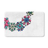 Monnhein  Mikrofiber Banyo Paspası, Kaymaz Taban, Makinede Yıkanabilir, Banyo Halısı (50x80)