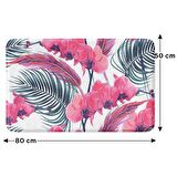 Monnhein  Mikrofiber Banyo Paspası, Kaymaz Taban, Makinede Yıkanabilir, Banyo Halısı (50x80)