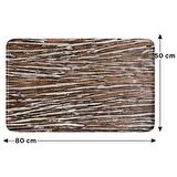 Monnhein  Mikrofiber Banyo Paspası, Kaymaz Taban, Makinede Yıkanabilir, Banyo Halısı (50x80)
