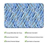 Monnhein  Mikrofiber Banyo Paspası, Kaymaz Taban, Makinede Yıkanabilir, Banyo Halısı (50x80)